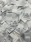 Made In USA Size 4 Woven Sewing Clothing Label White 1000 Pieces
