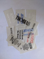 Custom Printed TPU Silicone Clear Transparent Clothing Sewing Labels