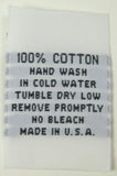 100% Cotton Hand Wash Woven Clothing Sewing Garment Care Label Tags White (50-1000pcs)
