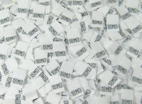 White 18 Month Woven Infant Clothing Sewing Garment Label Size Tags (50-1000pcs)