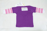 Kids Ballerina Star Dancer Unique Morfs Brand Cotton Fashion Designer Long Sleeve Purple T-Shirt