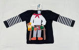 Kids Top Chef Unique Morfs Brand Cotton Fashion Designer Long Sleeve Black T-Shirt