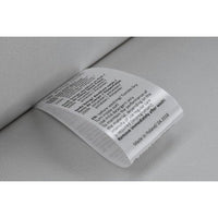 Custom Printed Professional Satin Clothing Sewing Label Tags - Black Thermal Ink on White Satin (100-100000pcs)