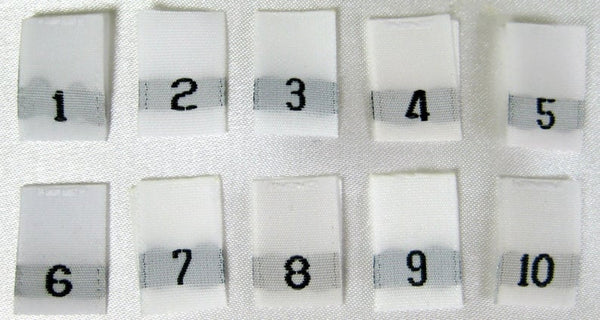 dress shirt tag numbers Custom Clothing Size Tags, Organic Cotton Sew in Size Labels, Pack of 20